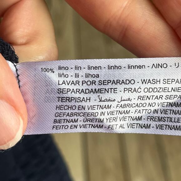 Zara Women's Black 100% Linen Tie-Waist Shorts Size S. NEW - Picture 6 of 7